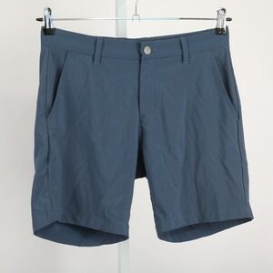 Primo Men's Size 30 Teal Blue Flat Front Stretch Performance Chino Shorts